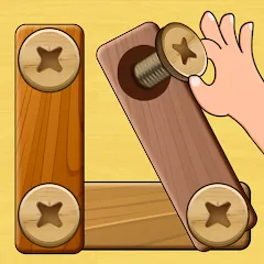 Wood Nuts & Bolts Puzzle 9.2